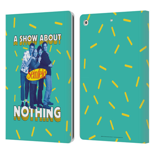 Seinfeld Graphics A Show About Nothing Leather Book Wallet Case Cover For Apple iPad 10.2 2019/2020/2021