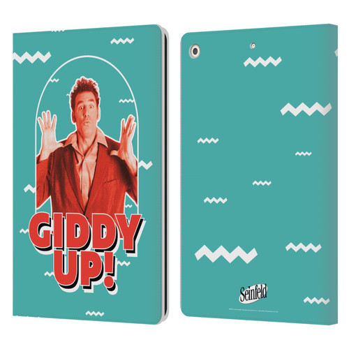 Seinfeld Graphics Giddy Up! Leather Book Wallet Case Cover For Apple iPad 10.2 2019/2020/2021