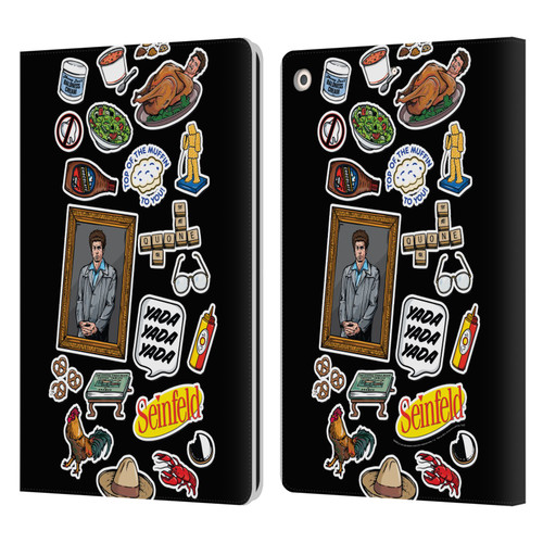Seinfeld Graphics Sticker Collage Leather Book Wallet Case Cover For Apple iPad 10.2 2019/2020/2021