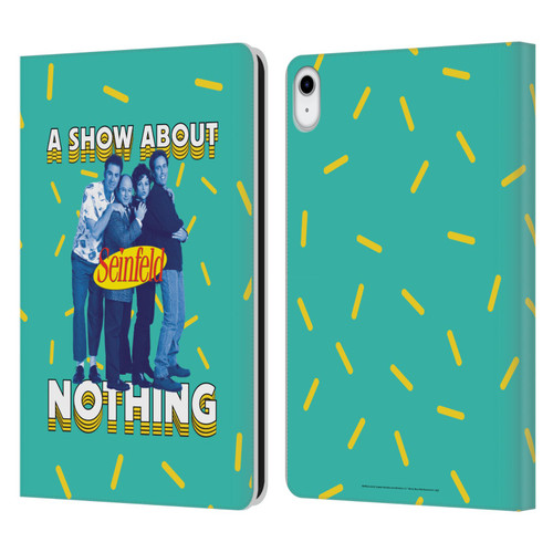 Seinfeld Graphics A Show About Nothing Leather Book Wallet Case Cover For Apple iPad 10.9 2022/2025