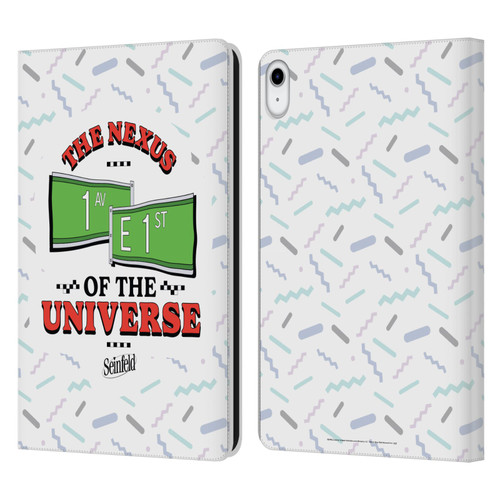 Seinfeld Graphics Nexus Of The Universe Leather Book Wallet Case Cover For Apple iPad 10.9 2022/2025
