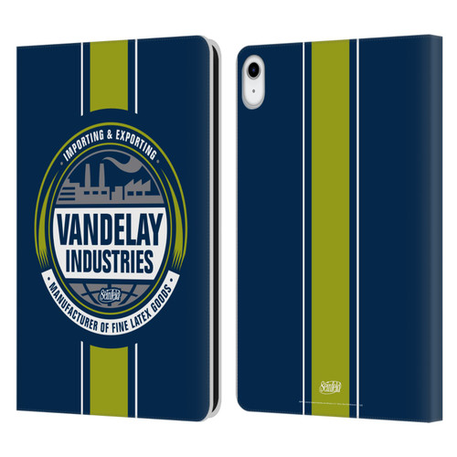 Seinfeld Graphics Vandelay Industries Leather Book Wallet Case Cover For Apple iPad 10.9 2022/2025
