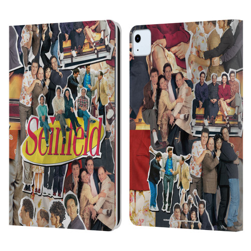 Seinfeld Graphics Collage Leather Book Wallet Case Cover For Apple iPad Air 2020 / 2022