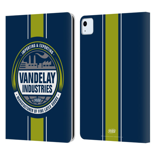 Seinfeld Graphics Vandelay Industries Leather Book Wallet Case Cover For Apple iPad Air 11 2020/2022/2024