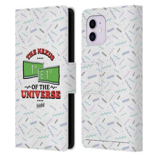 Seinfeld Graphics Nexus Of The Universe Leather Book Wallet Case Cover For Apple iPhone 11