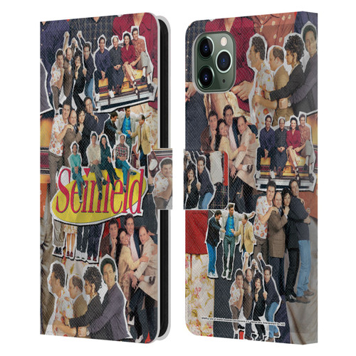 Seinfeld Graphics Collage Leather Book Wallet Case Cover For Apple iPhone 11 Pro Max