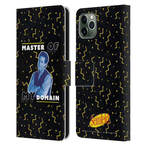 Seinfeld Graphics Master Of My Domain Leather Book Wallet Case Cover For Apple iPhone 11 Pro Max