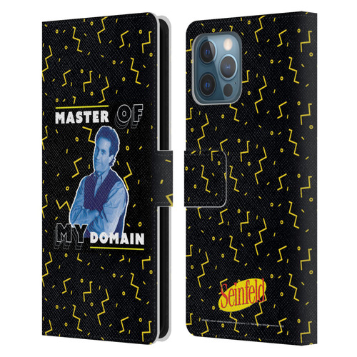 Seinfeld Graphics Master Of My Domain Leather Book Wallet Case Cover For Apple iPhone 12 Pro Max