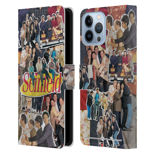 Seinfeld Graphics Collage Leather Book Wallet Case Cover For Apple iPhone 13 Pro Max