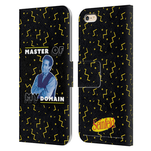 Seinfeld Graphics Master Of My Domain Leather Book Wallet Case Cover For Apple iPhone 6 Plus / iPhone 6s Plus