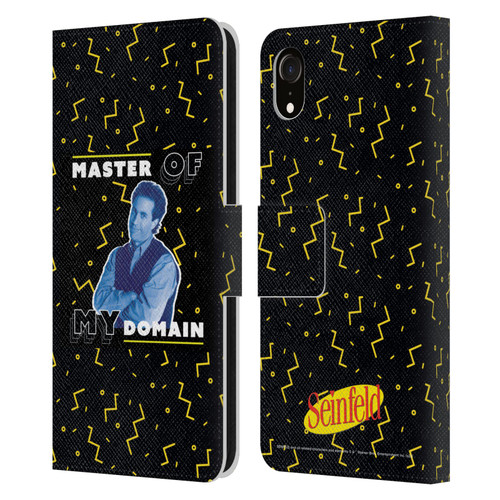 Seinfeld Graphics Master Of My Domain Leather Book Wallet Case Cover For Apple iPhone XR