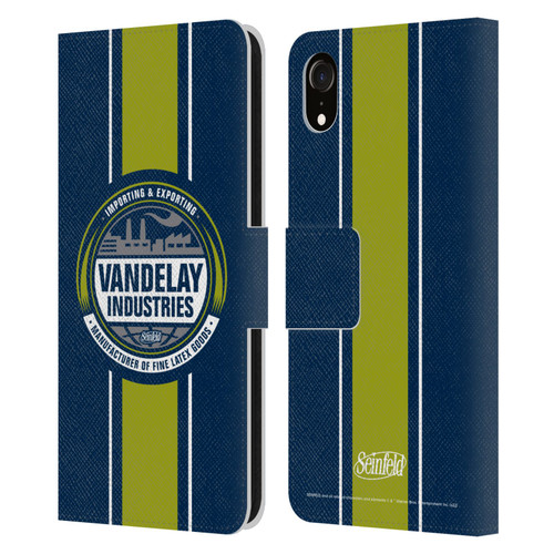 Seinfeld Graphics Vandelay Industries Leather Book Wallet Case Cover For Apple iPhone XR