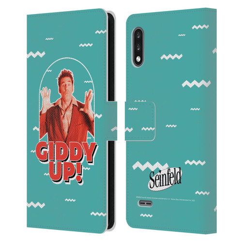Seinfeld Graphics Giddy Up! Leather Book Wallet Case Cover For LG K22