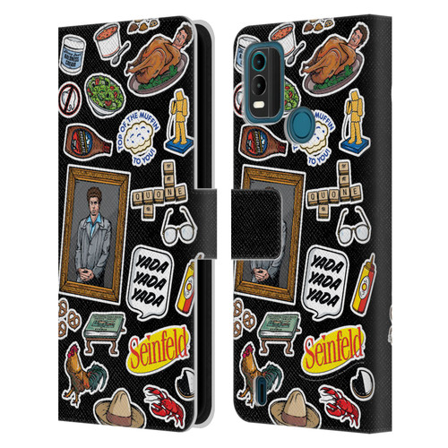 Seinfeld Graphics Sticker Collage Leather Book Wallet Case Cover For Nokia G11 Plus