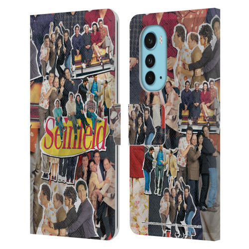 Seinfeld Graphics Collage Leather Book Wallet Case Cover For Motorola Edge (2022)