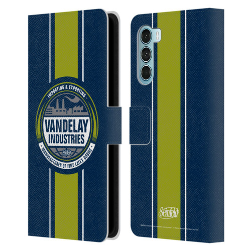 Seinfeld Graphics Vandelay Industries Leather Book Wallet Case Cover For Motorola Edge S30 / Moto G200 5G