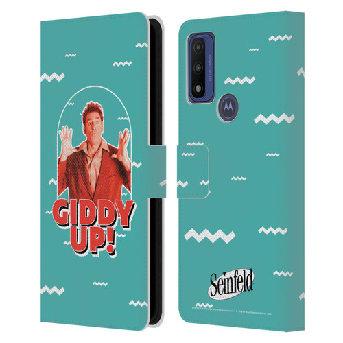 Seinfeld Graphics Giddy Up! Leather Book Wallet Case Cover For Motorola G Pure