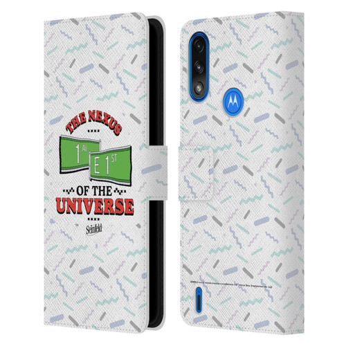 Seinfeld Graphics Nexus Of The Universe Leather Book Wallet Case Cover For Motorola Moto E7 Power / Moto E7i Power