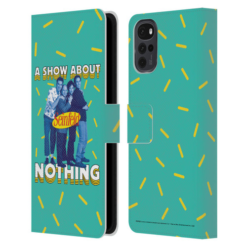 Seinfeld Graphics A Show About Nothing Leather Book Wallet Case Cover For Motorola Moto G22