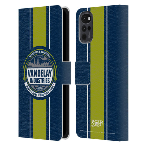 Seinfeld Graphics Vandelay Industries Leather Book Wallet Case Cover For Motorola Moto G22
