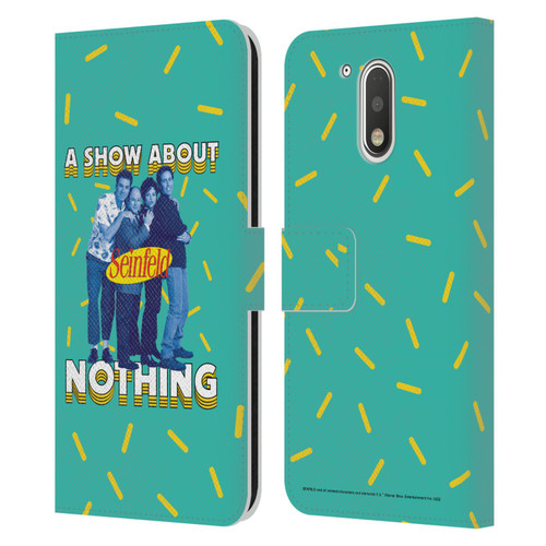 Seinfeld Graphics A Show About Nothing Leather Book Wallet Case Cover For Motorola Moto G41