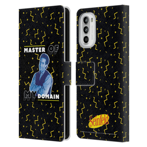 Seinfeld Graphics Master Of My Domain Leather Book Wallet Case Cover For Motorola Moto G52