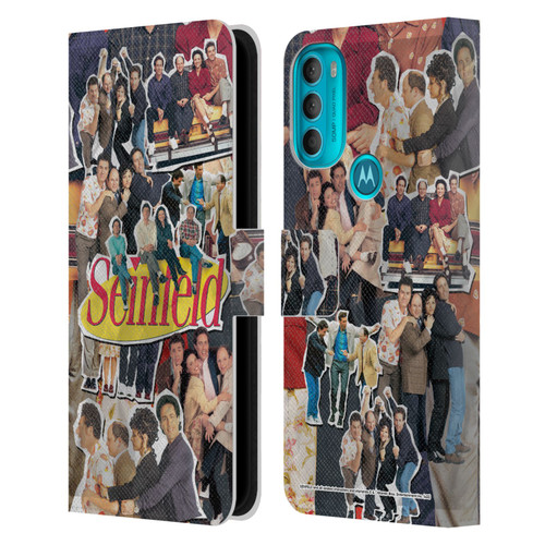 Seinfeld Graphics Collage Leather Book Wallet Case Cover For Motorola Moto G71 5G