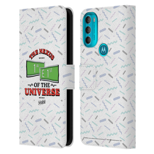 Seinfeld Graphics Nexus Of The Universe Leather Book Wallet Case Cover For Motorola Moto G71 5G