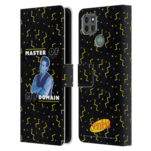 Seinfeld Graphics Master Of My Domain Leather Book Wallet Case Cover For Motorola Moto G9 Power