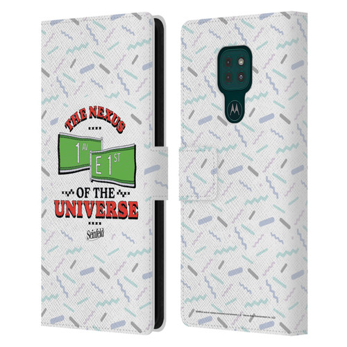 Seinfeld Graphics Nexus Of The Universe Leather Book Wallet Case Cover For Motorola Moto G9 Play