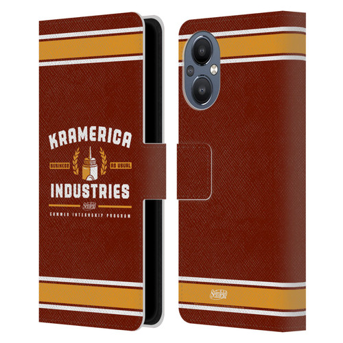 Seinfeld Graphics Kramerica Industries Leather Book Wallet Case Cover For OnePlus Nord N20 5G