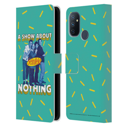 Seinfeld Graphics A Show About Nothing Leather Book Wallet Case Cover For OnePlus Nord N100