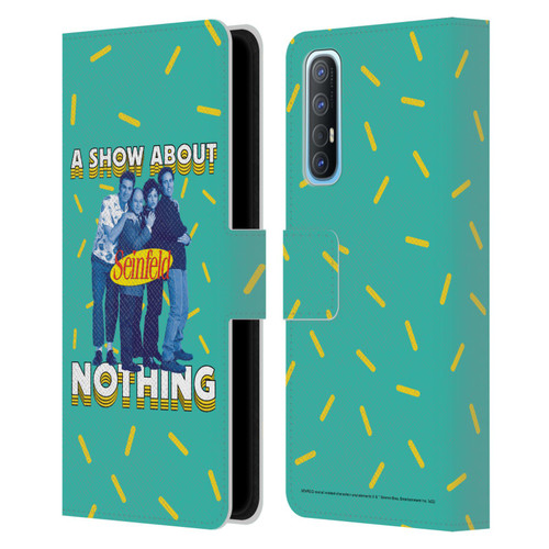 Seinfeld Graphics A Show About Nothing Leather Book Wallet Case Cover For OPPO Find X2 Neo 5G