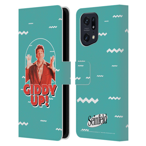 Seinfeld Graphics Giddy Up! Leather Book Wallet Case Cover For OPPO Find X5