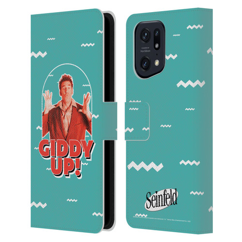 Seinfeld Graphics Giddy Up! Leather Book Wallet Case Cover For OPPO Find X5 Pro