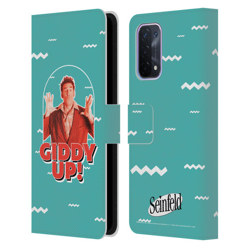 Seinfeld Graphics Giddy Up! Leather Book Wallet Case Cover For OPPO A54 5G