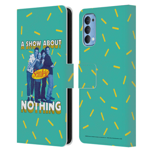 Seinfeld Graphics A Show About Nothing Leather Book Wallet Case Cover For OPPO Reno 4 5G