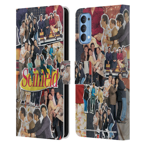 Seinfeld Graphics Collage Leather Book Wallet Case Cover For OPPO Reno 4 5G