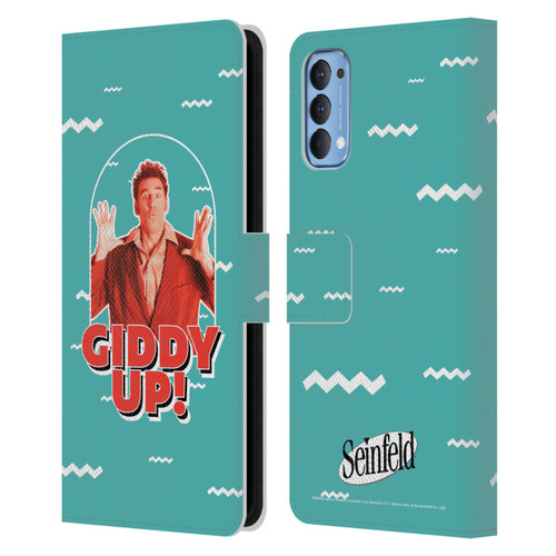 Seinfeld Graphics Giddy Up! Leather Book Wallet Case Cover For OPPO Reno 4 5G