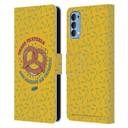 Seinfeld Graphics These Pretzels Leather Book Wallet Case Cover For OPPO Reno 4 5G