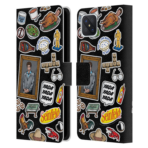 Seinfeld Graphics Sticker Collage Leather Book Wallet Case Cover For OPPO Reno4 Z 5G