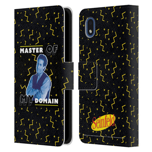 Seinfeld Graphics Master Of My Domain Leather Book Wallet Case Cover For Samsung Galaxy A01 Core (2020)