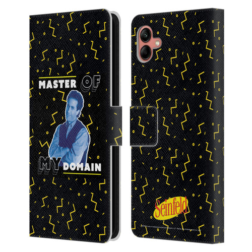 Seinfeld Graphics Master Of My Domain Leather Book Wallet Case Cover For Samsung Galaxy A04 (2022)