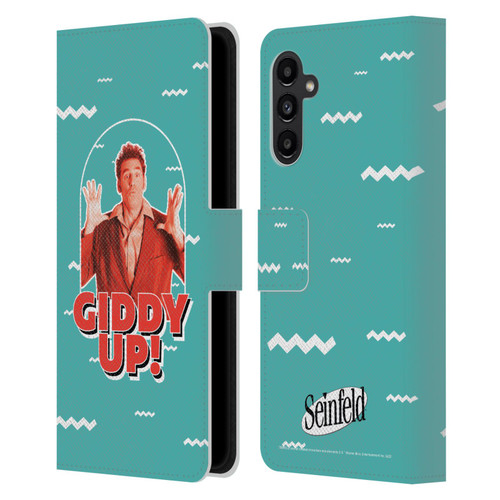 Seinfeld Graphics Giddy Up! Leather Book Wallet Case Cover For Samsung Galaxy A13 5G (2021)