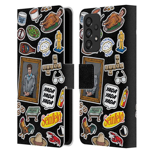 Seinfeld Graphics Sticker Collage Leather Book Wallet Case Cover For Samsung Galaxy A33 5G (2022)
