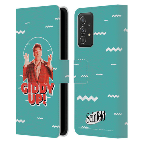 Seinfeld Graphics Giddy Up! Leather Book Wallet Case Cover For Samsung Galaxy A52 / A52s / 5G (2021)