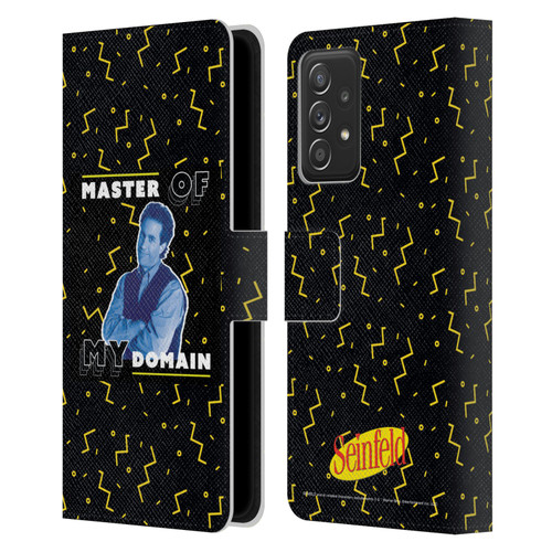 Seinfeld Graphics Master Of My Domain Leather Book Wallet Case Cover For Samsung Galaxy A52 / A52s / 5G (2021)