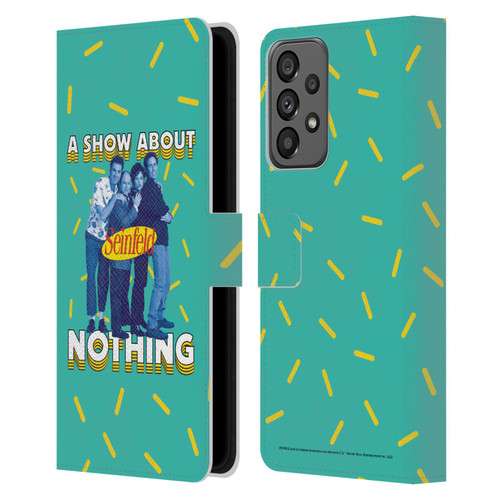 Seinfeld Graphics A Show About Nothing Leather Book Wallet Case Cover For Samsung Galaxy A73 5G (2022)