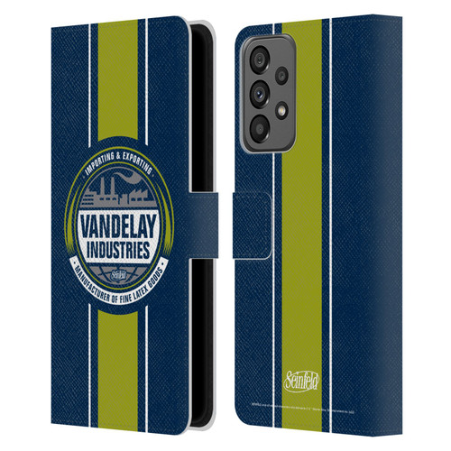 Seinfeld Graphics Vandelay Industries Leather Book Wallet Case Cover For Samsung Galaxy A73 5G (2022)