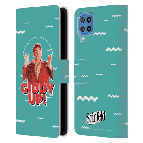 Seinfeld Graphics Giddy Up! Leather Book Wallet Case Cover For Samsung Galaxy F22 (2021)